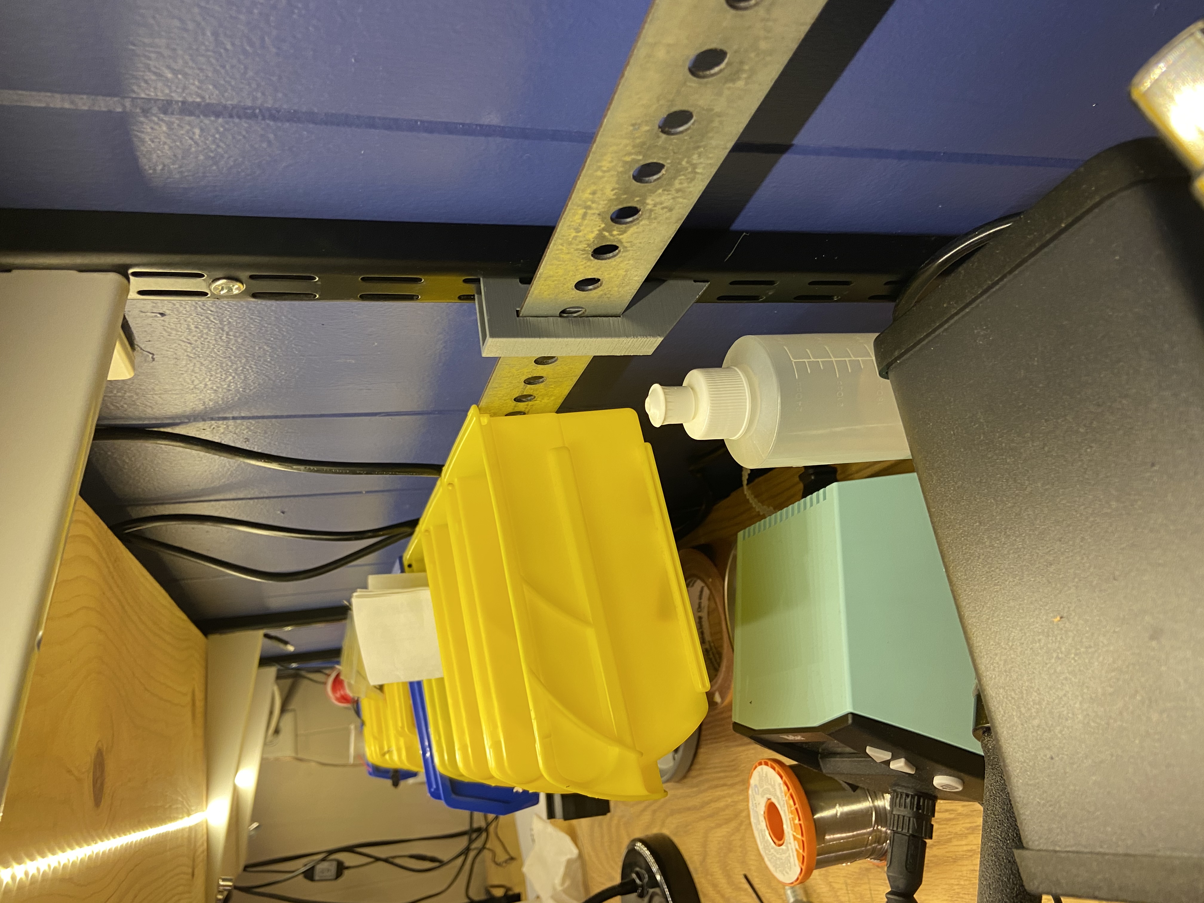 Twin Track bracket for bin box rail