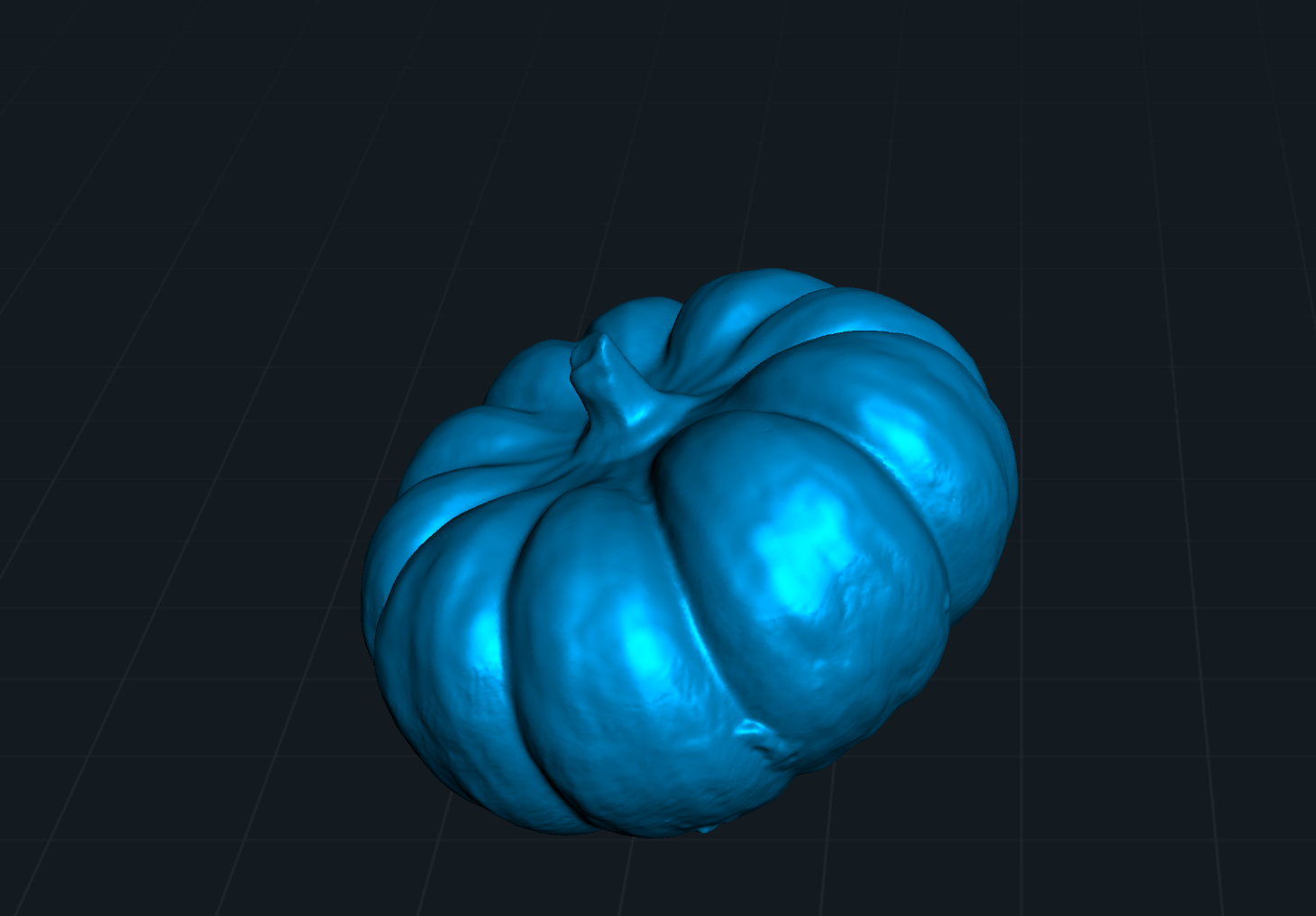 Pumpkin reference 3d model with example electric tealight compatible model