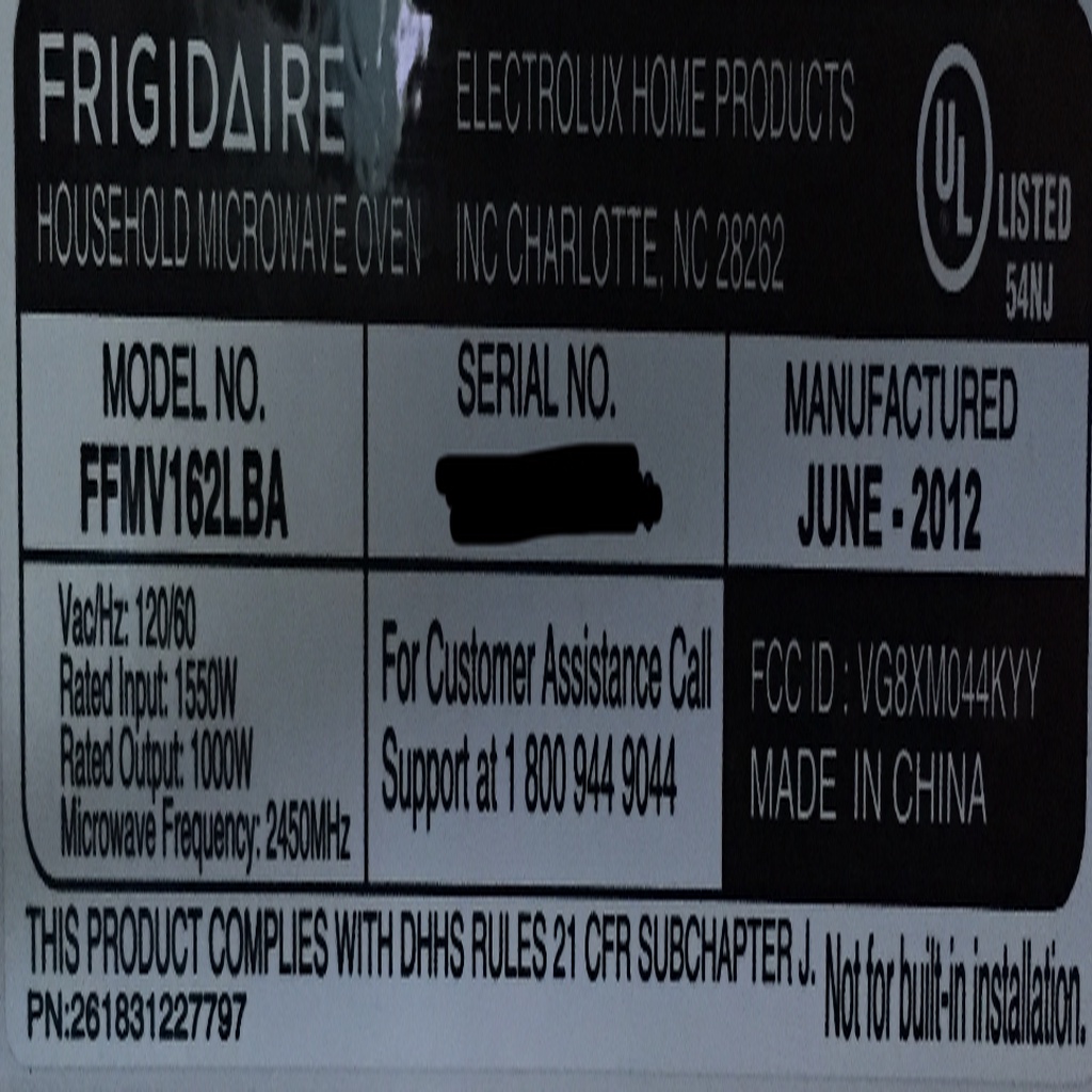 Frigidaire Microwave Door Handle Upgrade by J Lake 3D Download free