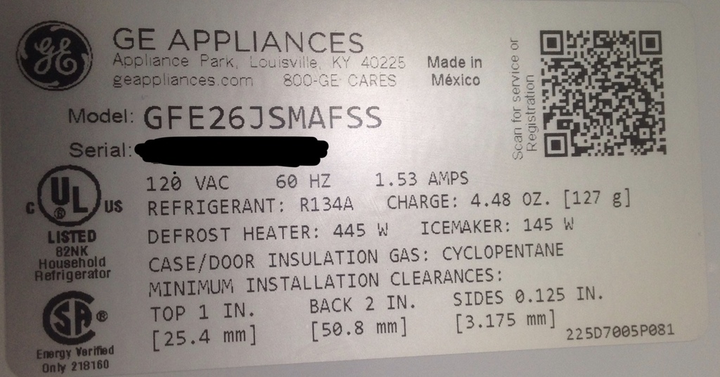 GE Fridge Freezer Handle Clip (3D Printer Optimized) by J Lake 3D ...