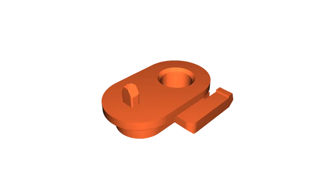 GE Fridge Freezer Handle Clip (3D Printer Optimized) by J Lake 3D