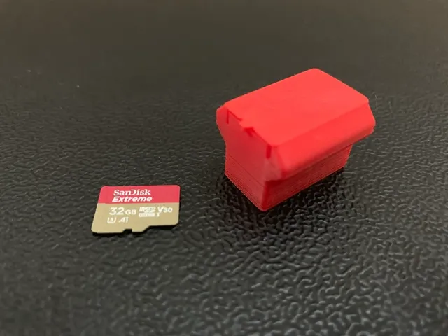 Minimalist 10 Micro SD Travel Case with Slide and Lock