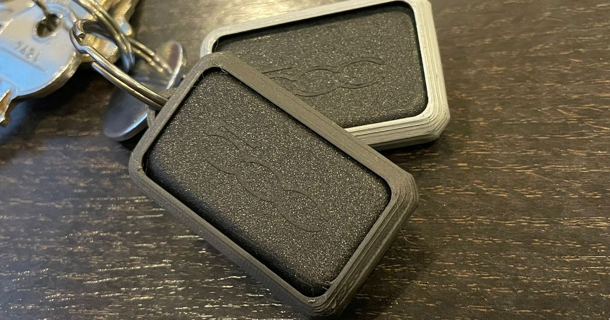 Fiat 500e Key case by Timo, Download free STL model