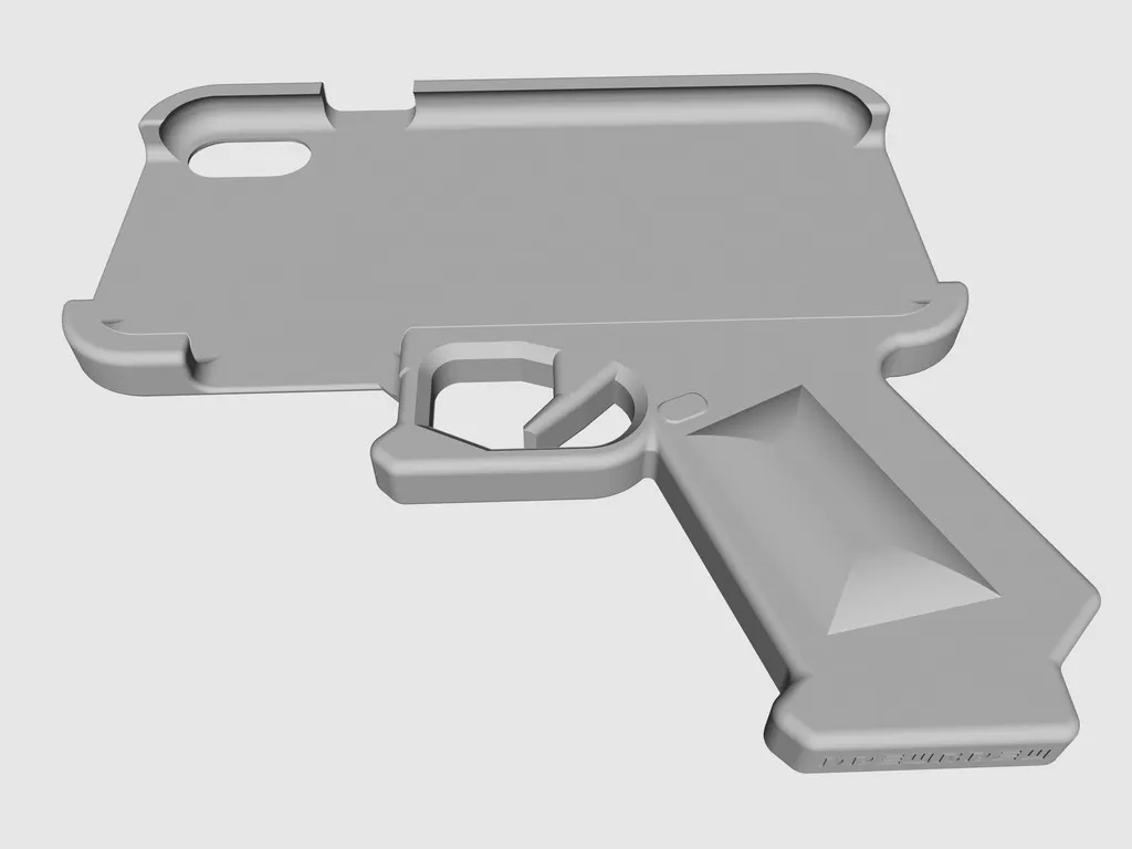 Iphone XR Smart Gun Case by J Lake 3D, Download free STL model