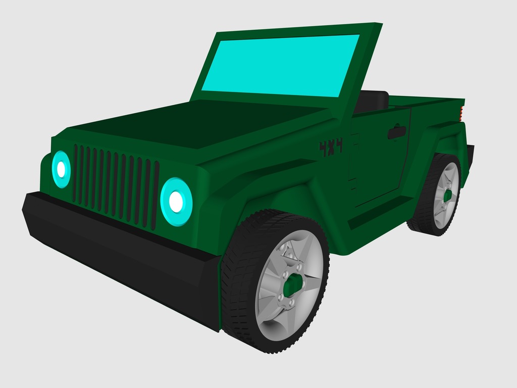 Fully Printable Toy Car V3 with Functional Wheels by J Lake 3D ...