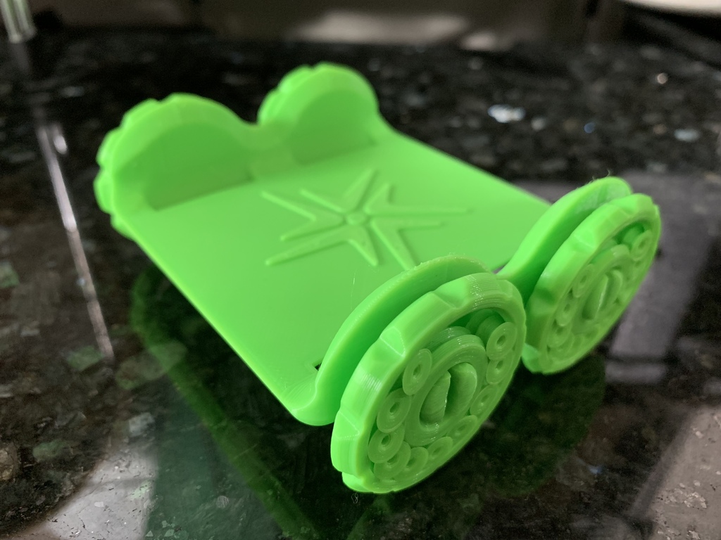 Fully Printable Guinea Pig Wheelchair V2 (just need straps)
