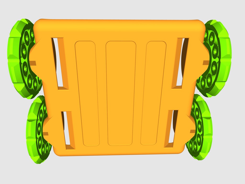 Fully Printable Guinea Pig Wheelchair V2 (just need straps) by J Lake 3D Download free STL