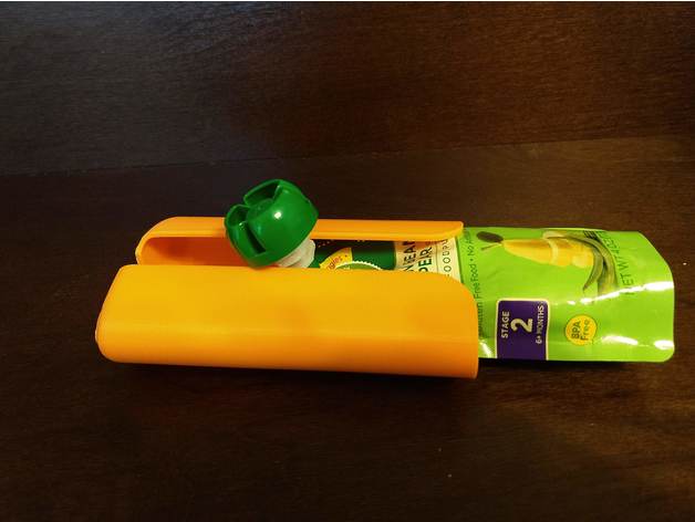 Food pouch protector (less baby food mess)