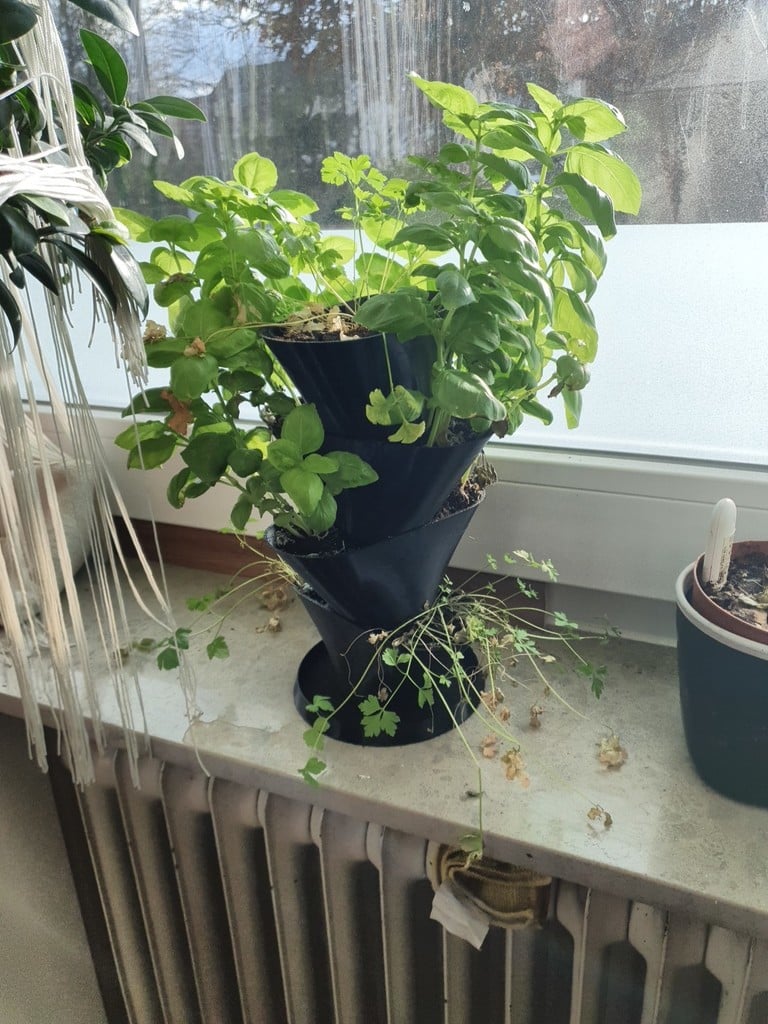 Plant Herbs Tower pot UPDATED