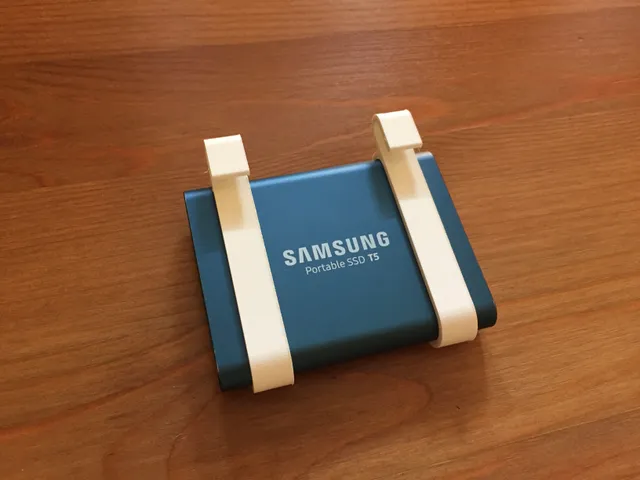 Samsung T5 SSD holder for laptop