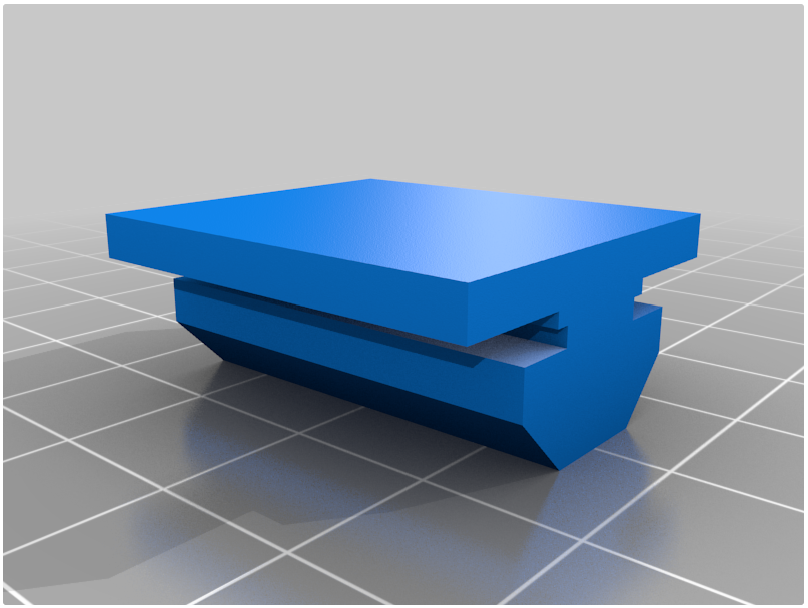 3030 Extrusion Mounting Base (Grooved)