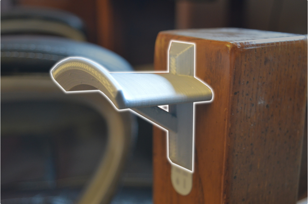 Command Strip Headphone Holder