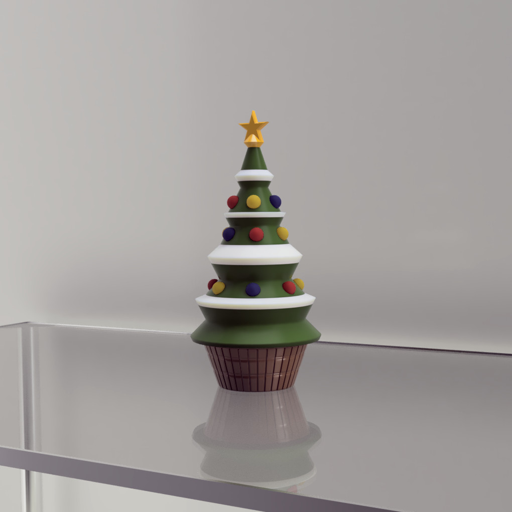 Miniatura 2 do modelo 3D Simple Christmas Tree Lamp