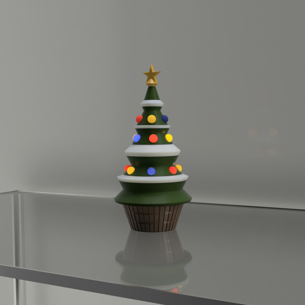 Miniatura 3 do modelo 3D Simple Christmas Tree Lamp
