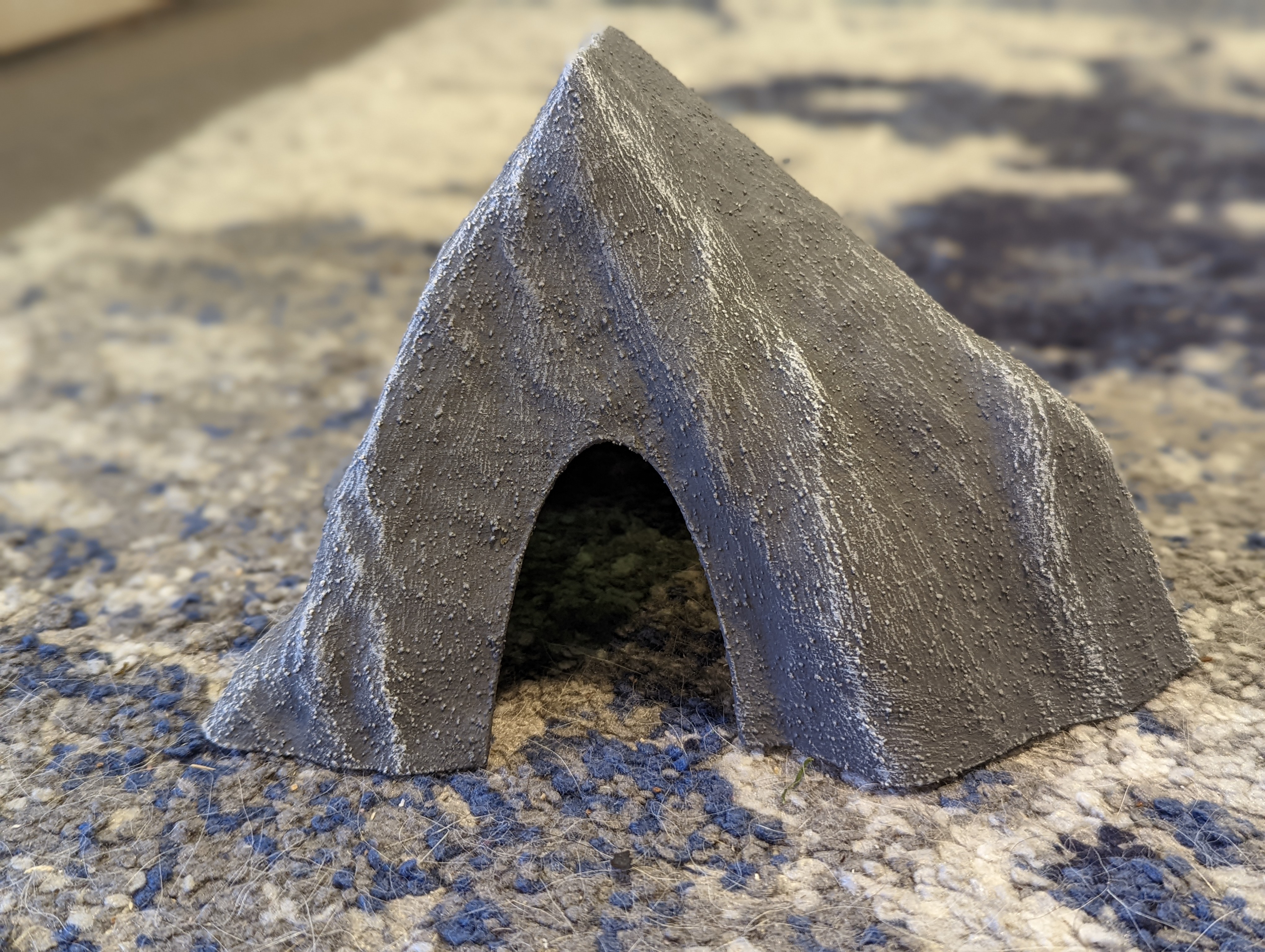 Aquarium decoration - Textured rock cave - Large v2
