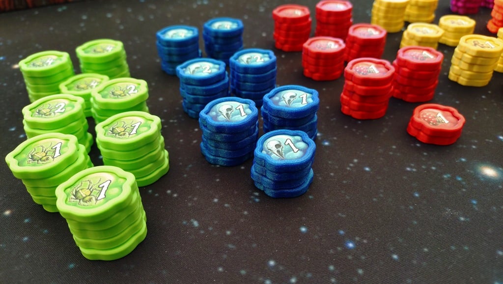 Token sleeves for Quacks of Quedlinburg