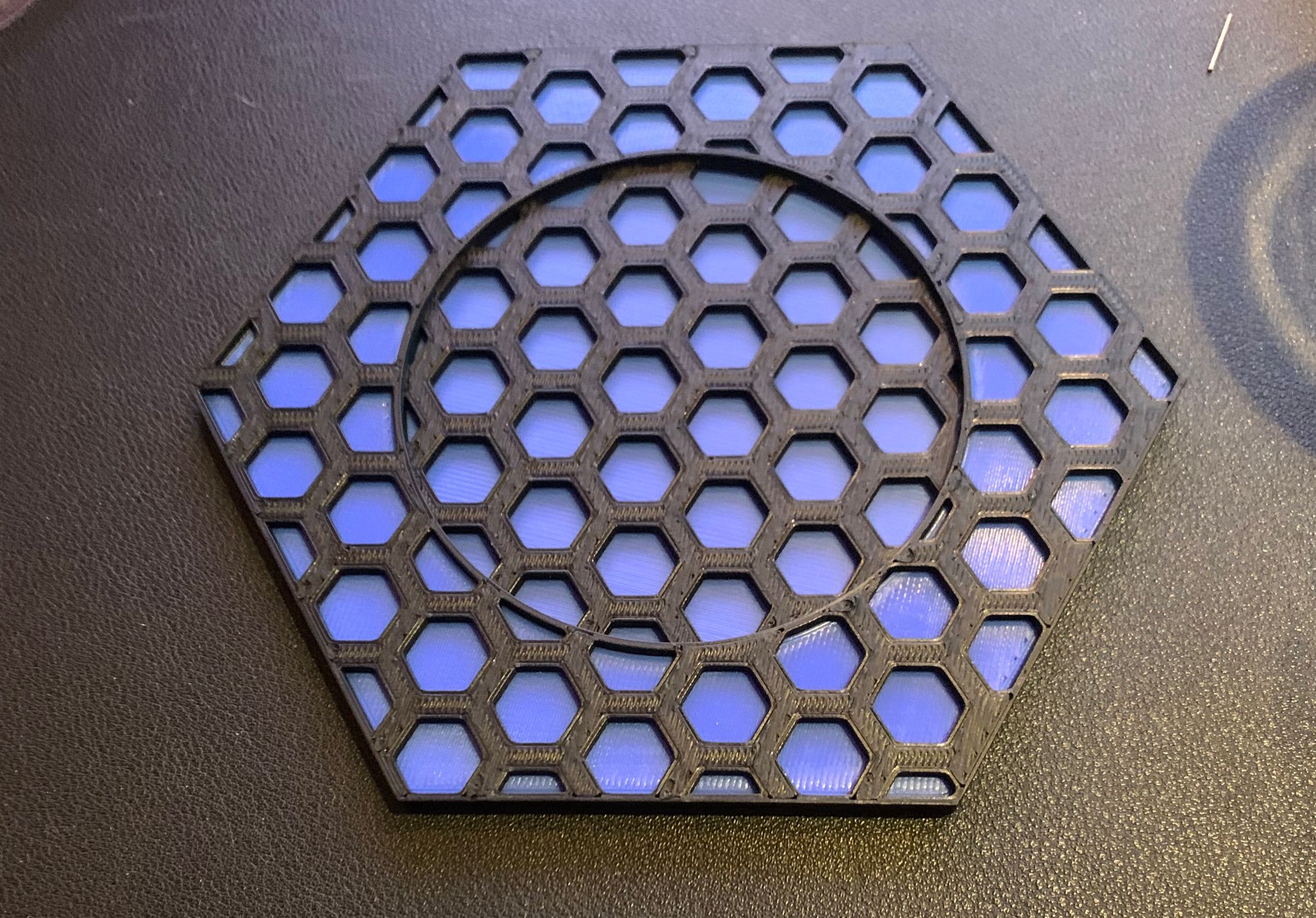 Multimaterial hexagonal Cup Coaster
