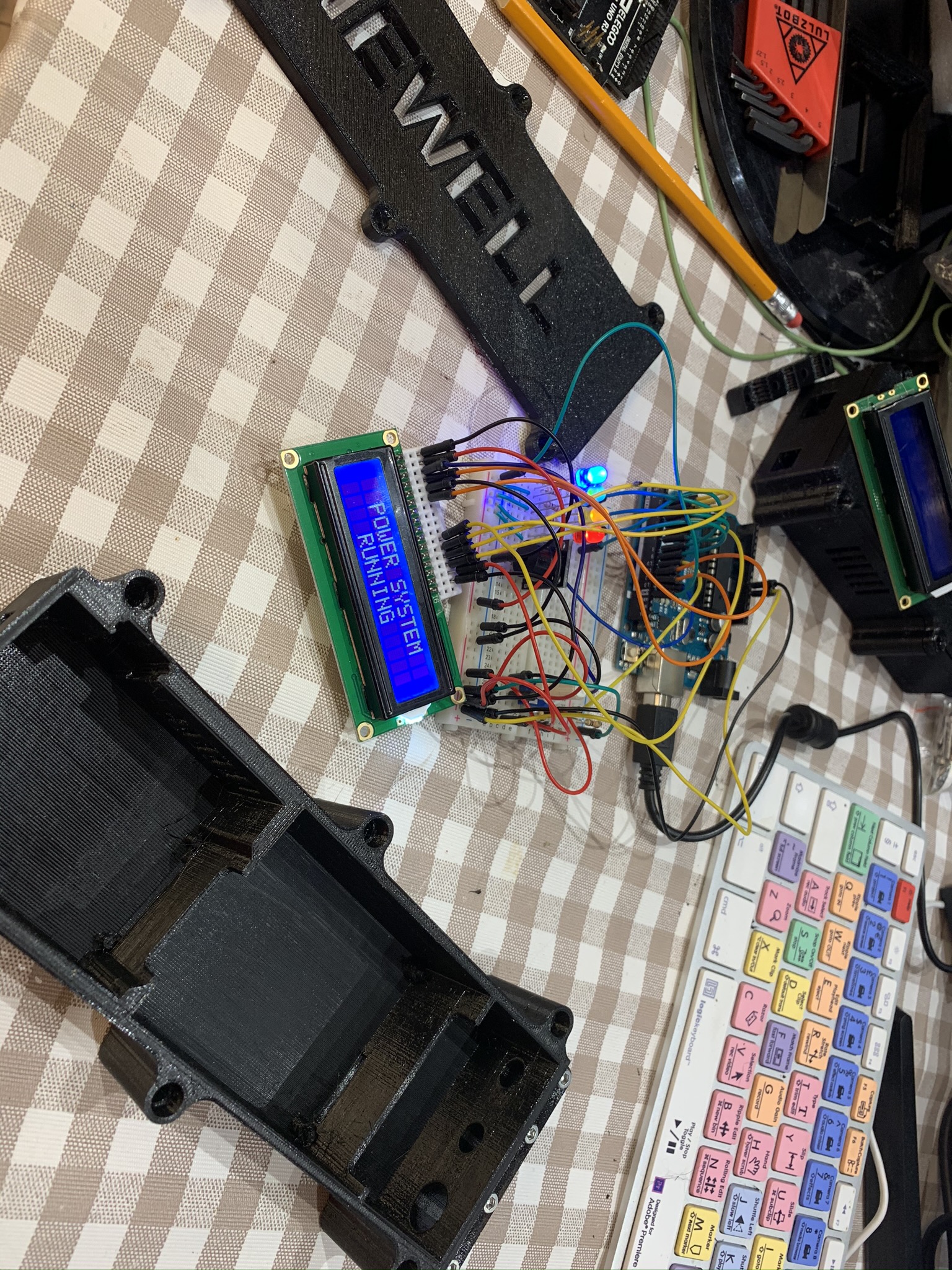 Arduino Uno and 4 way relay board wall mount box with cable grip by ...