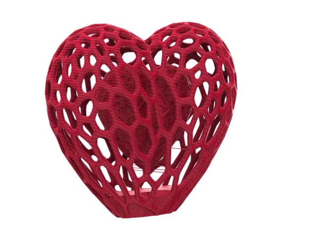 Floating Heart ~ A 3D Printer stress test