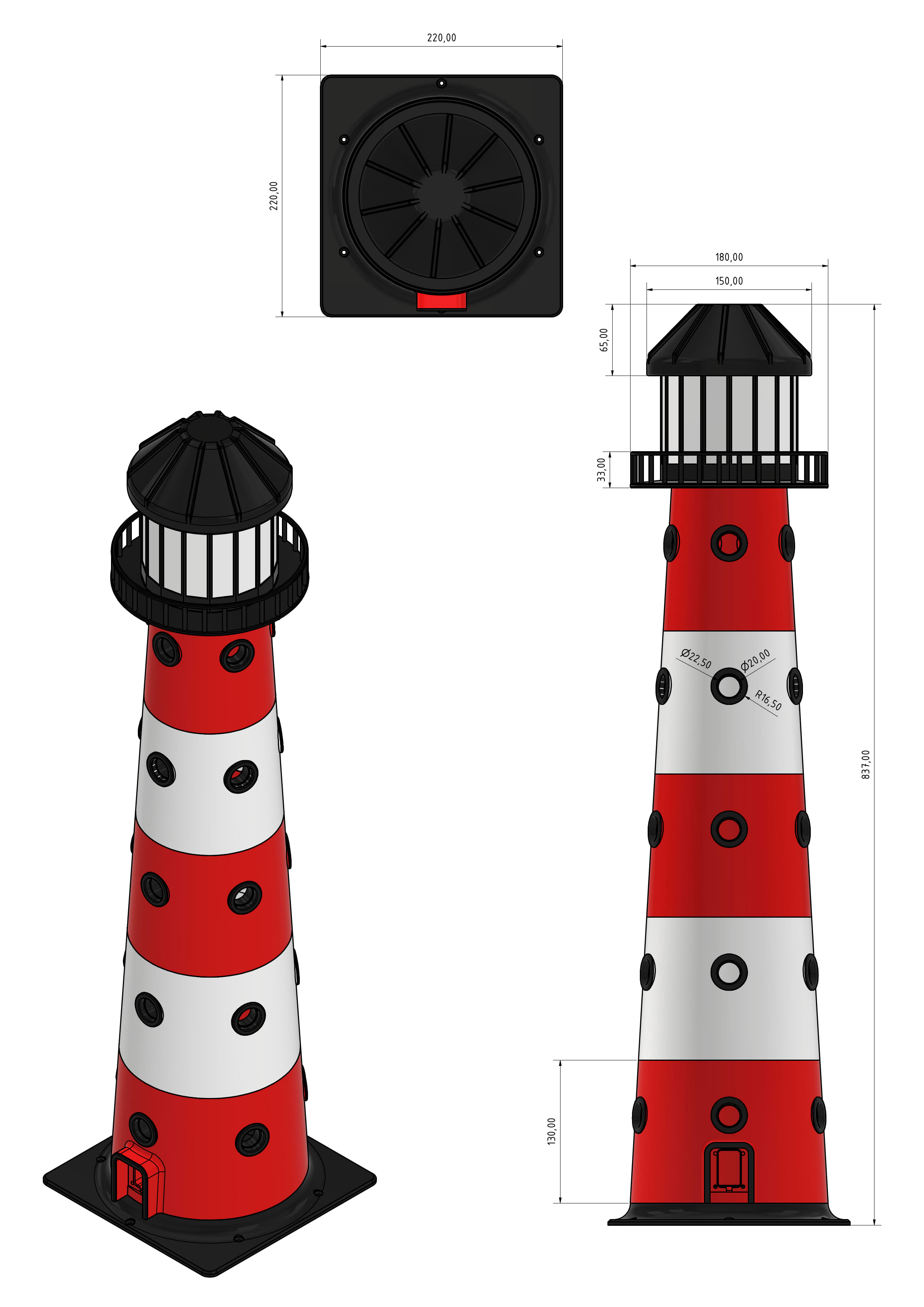 Led Lighthouse Model LIYthouse - ESPHome based lighthouse with LEDs by Nerdiy.de | Download ...