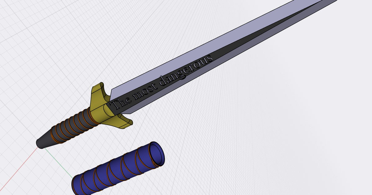 3D Printable Sword Pen! (GoT edition) by WildRoseBuilds
