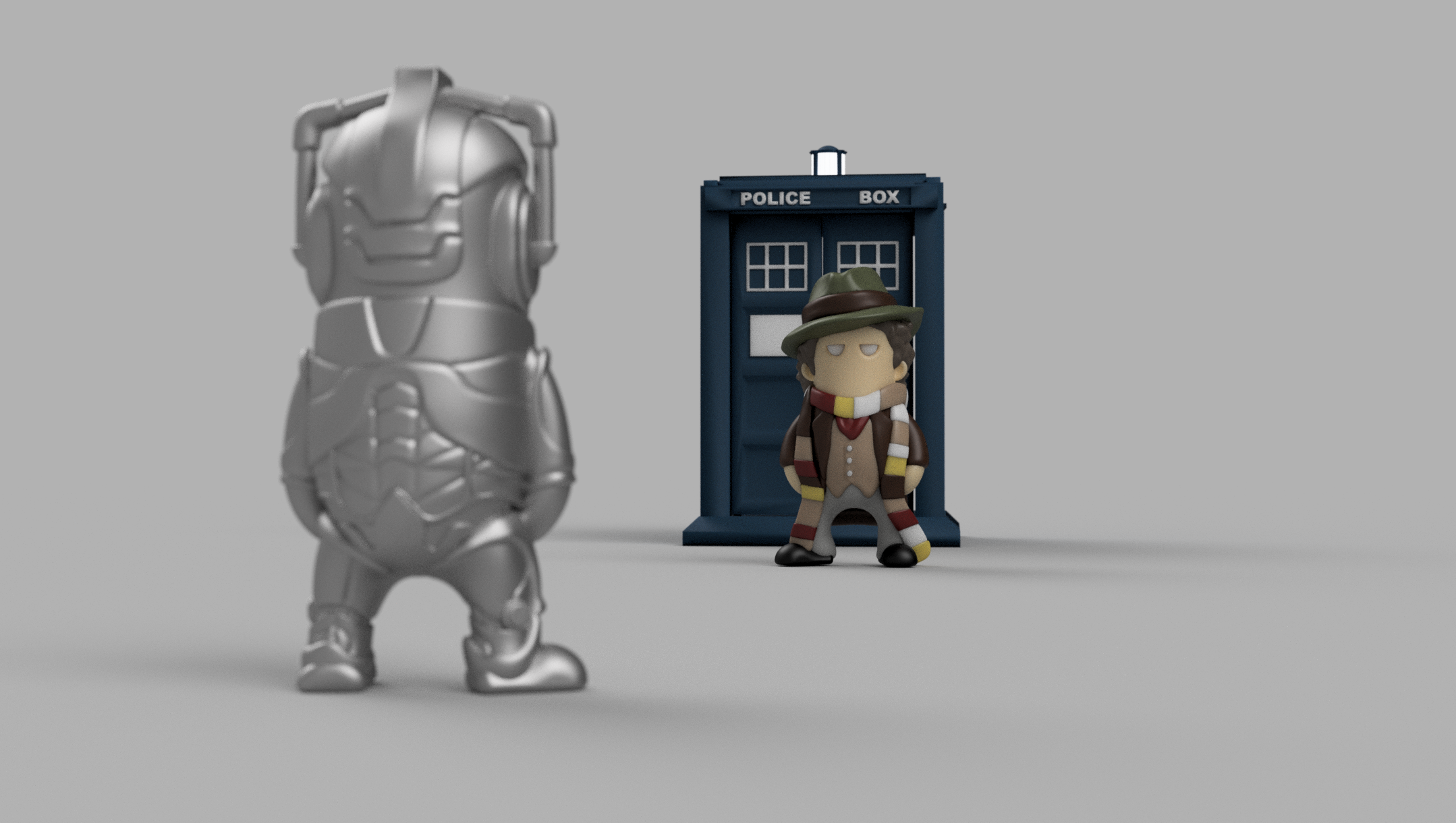 Miniatura 4 do modelo 3D Mini Cyberman