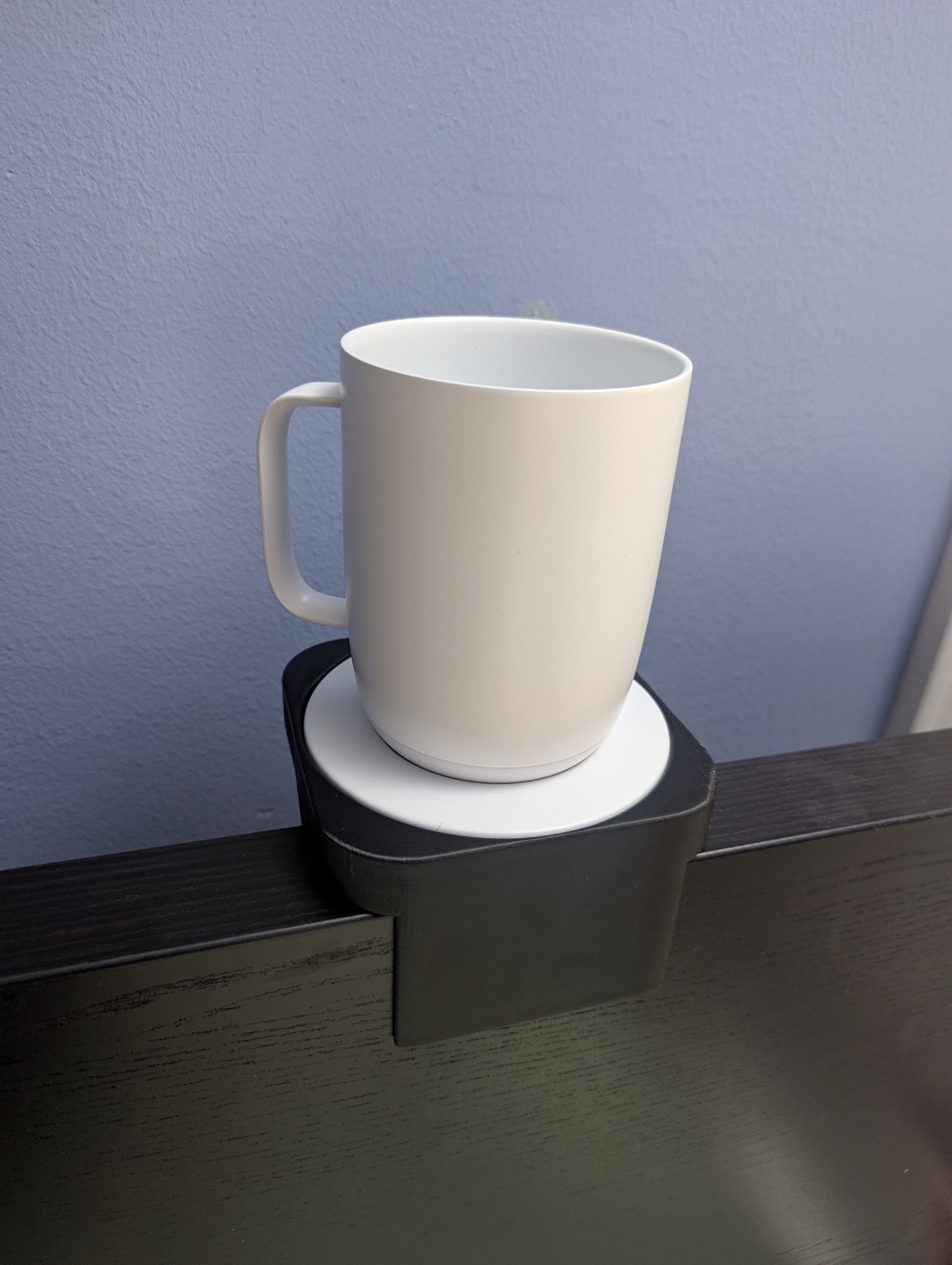 Ember mug charging coaster mount for Ikea Malm headboard