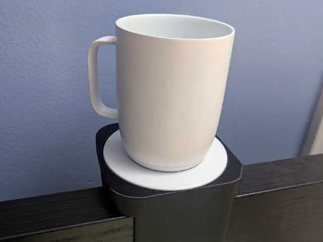 Ember mug charging coaster mount for Ikea Malm headboard