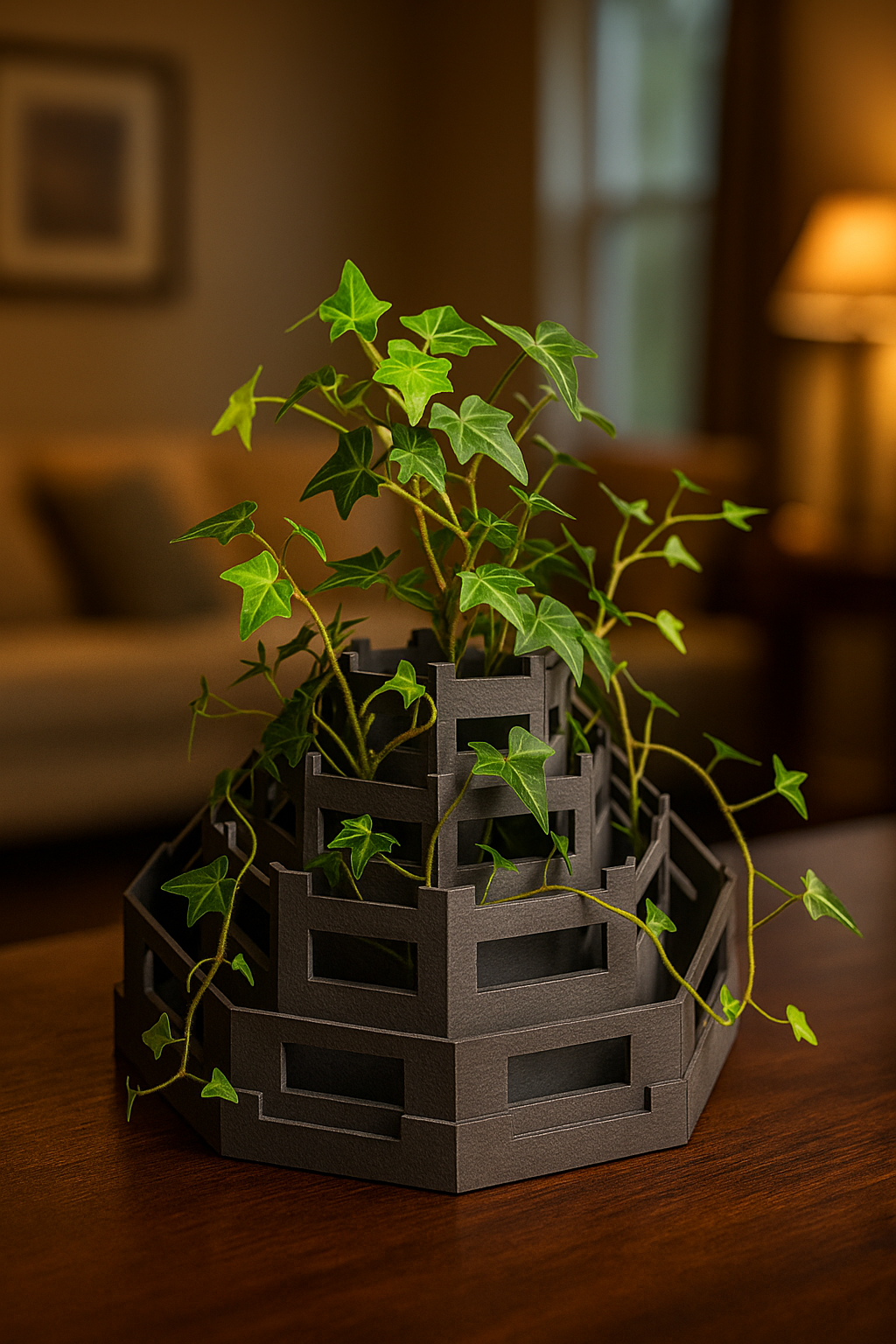 babel tower planter