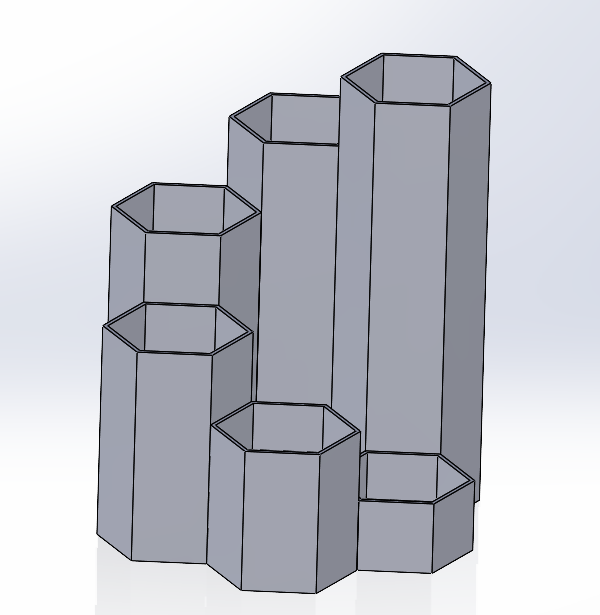 Miniatura 4 do modelo 3D HexaBloom Mini Planter Tower