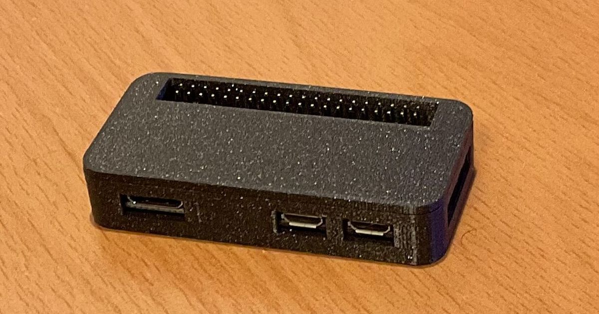 Print-flat-and-fold case for Raspberry Pi Zero 2 W by Kyle, Download free  STL model