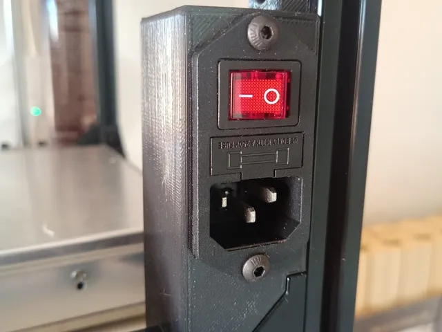 IEC320 C14 AC Power Switch Angle Case
