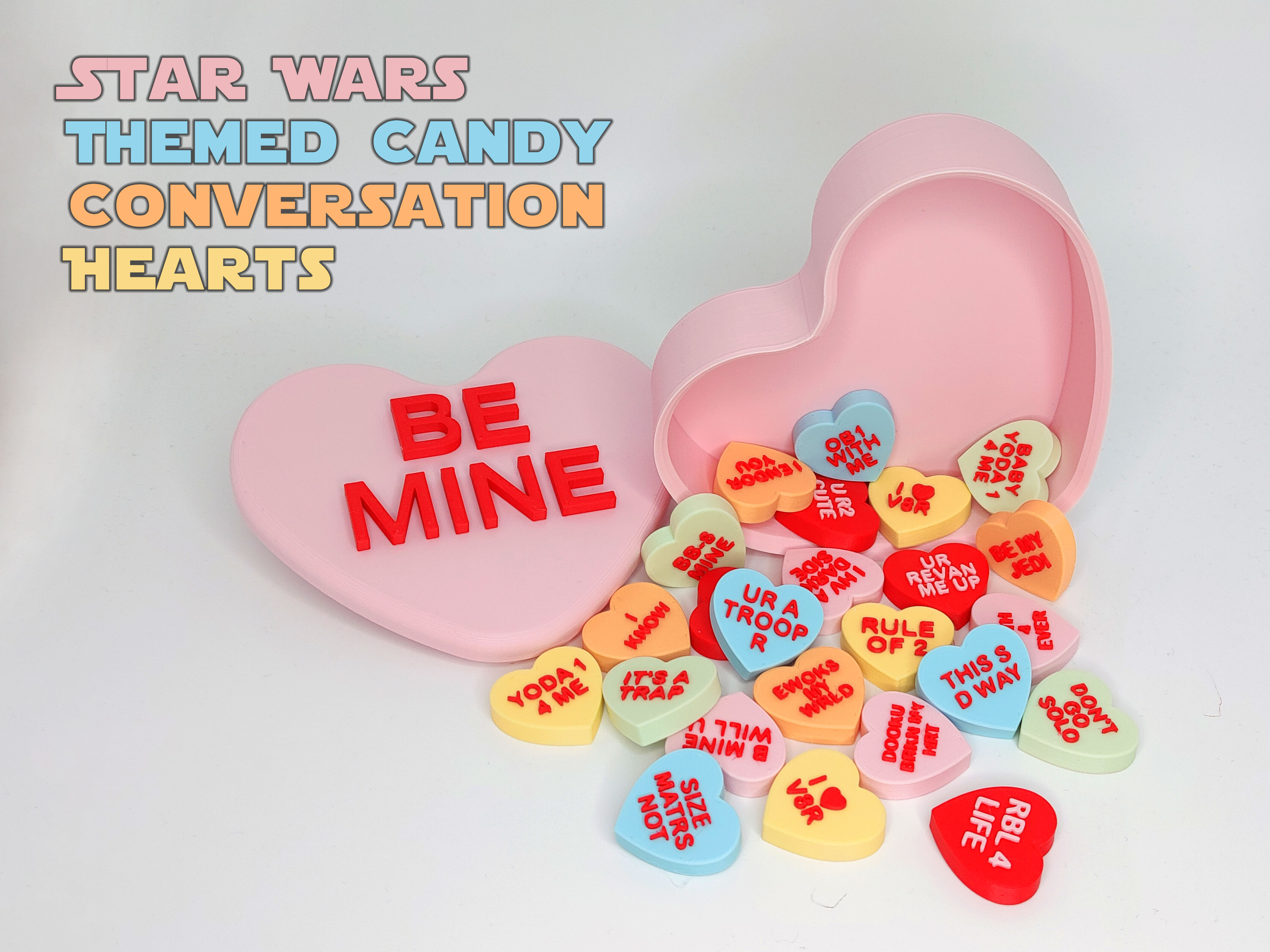Star Wars Themed Valentine Conversation Hearts