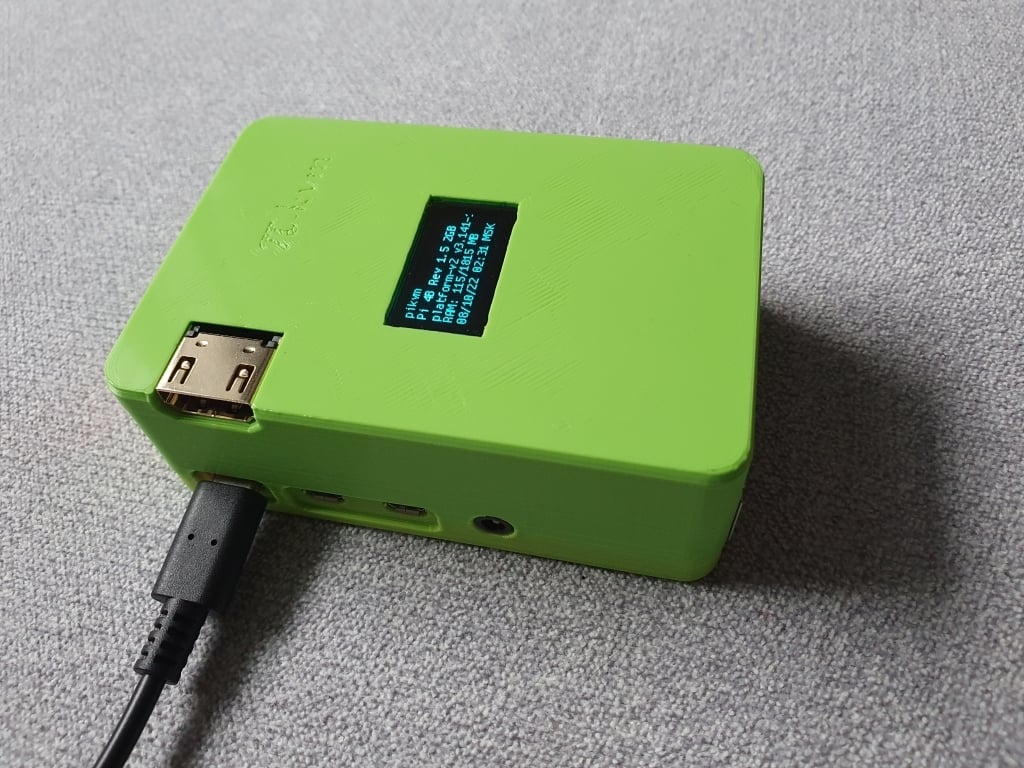 PiKVM case with optional OLED 128x64