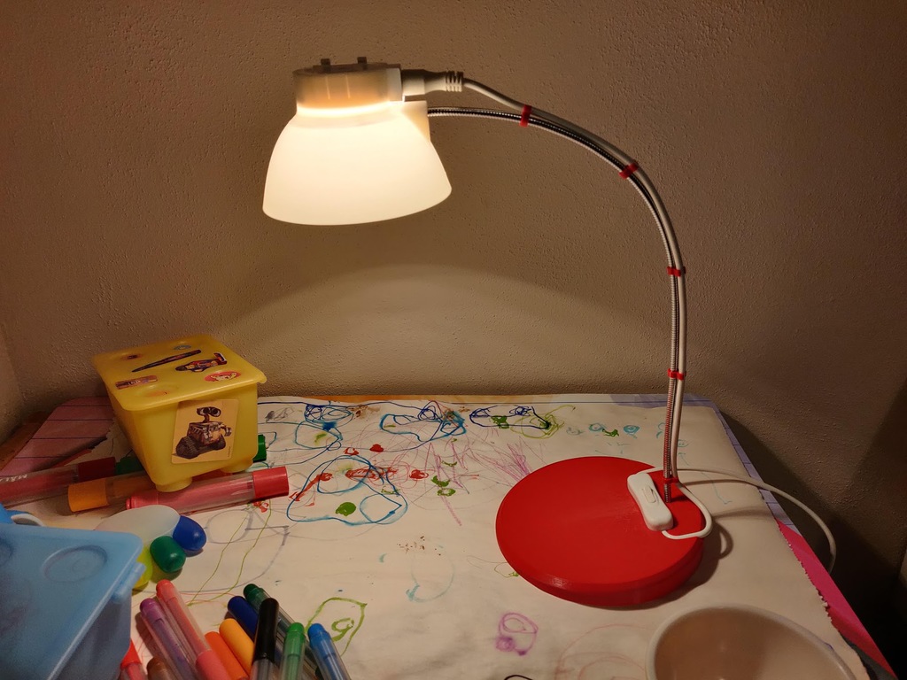 Ikea Upplyst to desk lamp conversion kit