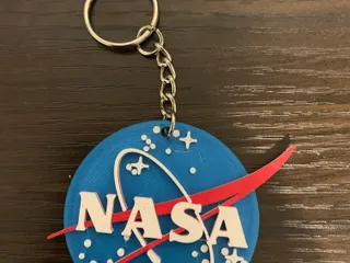 NASA Keychain by Enrique182 | Download free STL model | Printables.com