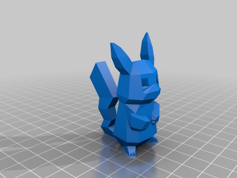 Picachu Remix Remix Low poly