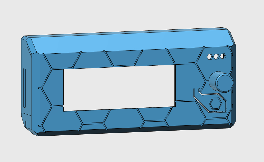 Prusa MK3 Hexagon LCD Frame UEB