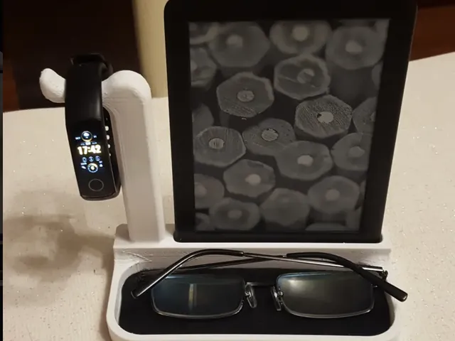 Stand/holder for kindle, watch and glasses