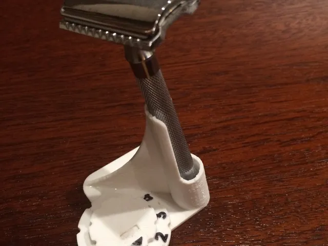 Razor Stand With Counter