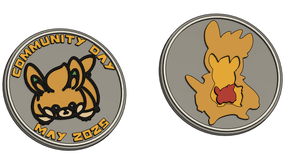 Pokemon Go Community Day #102 coin - Pawmi