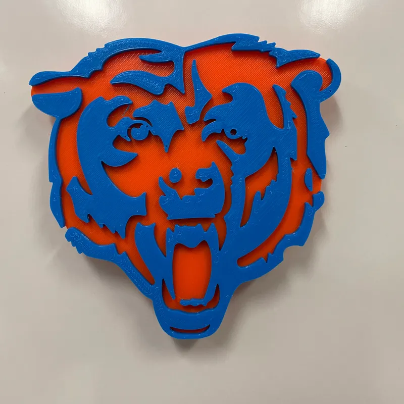 STL file Chicago Bears banner 1・3D printable model to download・Cults