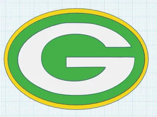 Green Bay Packers Logo MMU by Dan, Download free STL model