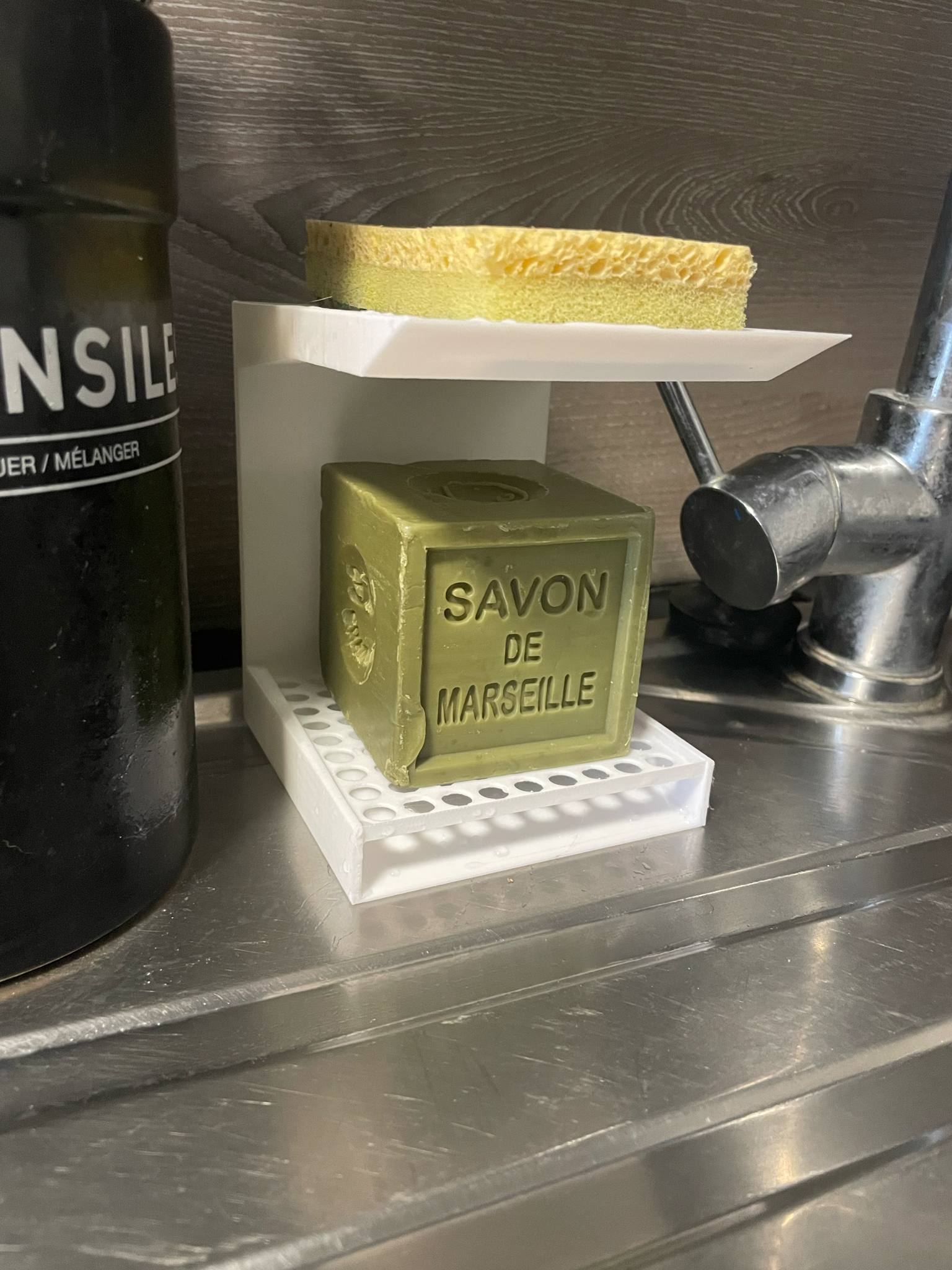 Double Holder (Sponge & Soap) for Sink – With Drainage System
