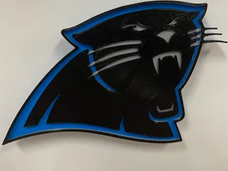 Carolina Panthers Logo by pmeineke, Download free STL model