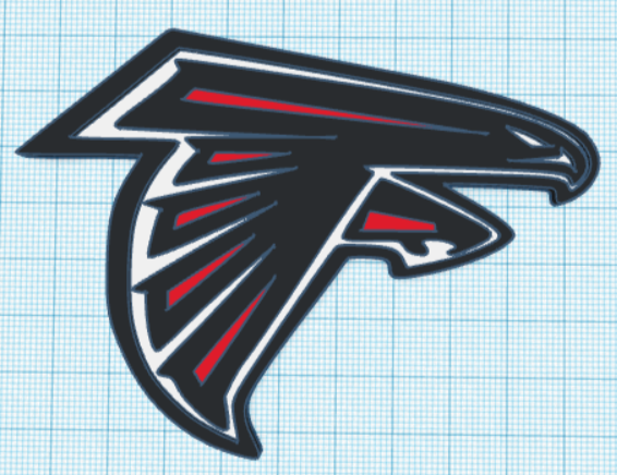 Atlanta Falcons Logo by pmeineke | Download free STL model | Printables.com