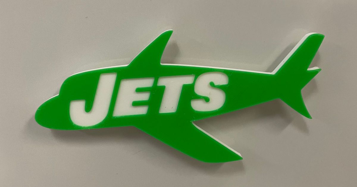 New York Jets, American football club, creative 3D logo, green