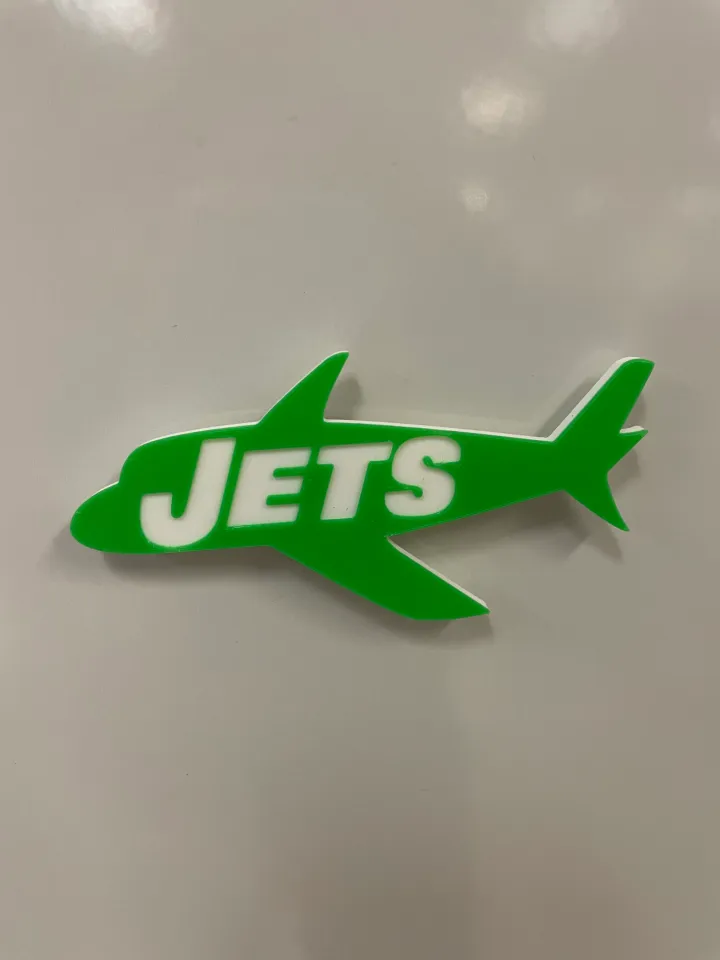 New York Jets, American football club, creative 3D logo, green