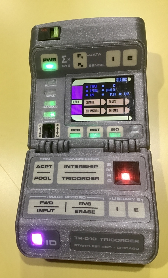 Star Trek Next Generation Tricorder - TR-580 v1 (arduino)