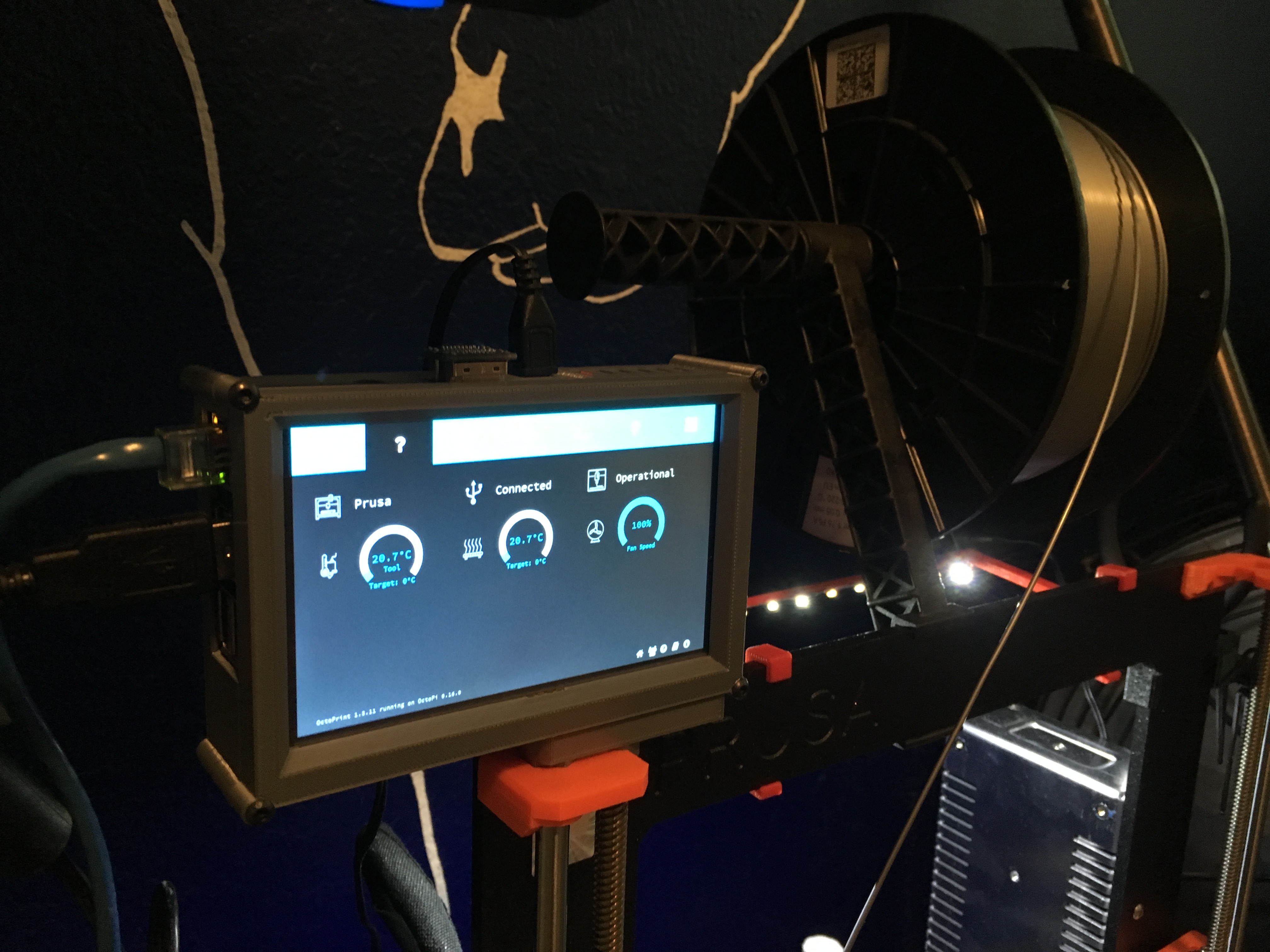 5" touch screen Prusa MK3S mount